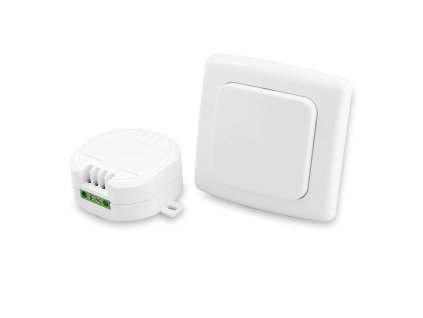 Bezdrátový spínač, dosah 30 m, max. 1000 W, 16 A 230 V~50 Hz (vysílač, 1 x DC3V CR2032)