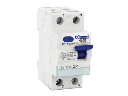 RCCB 25 A, 2P 0,03 A, 6000A, typ A