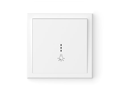 Adria - Tlačítkový spínač se svítidlem, bílý, 10 A, 250 V~