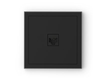 Nástěnná datová zásuvka Adria RJ11 (telefonní), černá