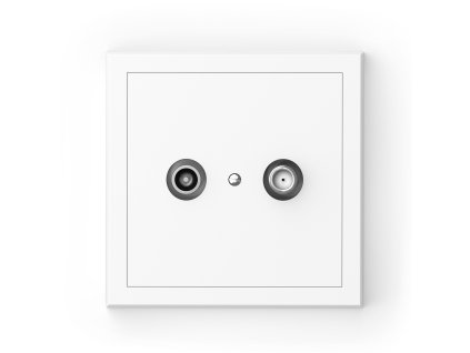 Adria - TV+SAT zásuvka, bílá