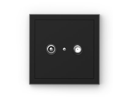 Adria - TV+SAT zásuvka, černá