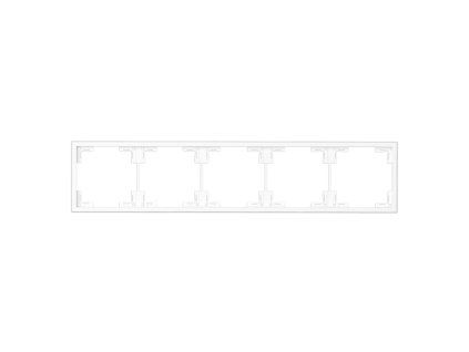 Pětinásobný rámeček Adria, bílý