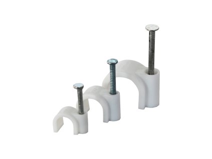 Kabelové příchytky 7-10 mm, bílé, 100 ks