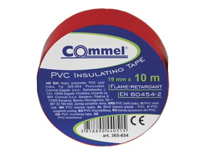 Izolační páska 0,13 mm x 15 mm x 10 m červená