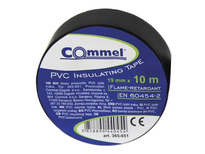 Izolační páska 0,13 mm x 19 mm x 10 m černá