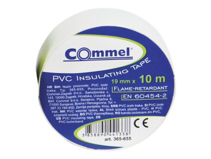 Izolační páska 0,13 mm x 19 mm x 10 m bílá