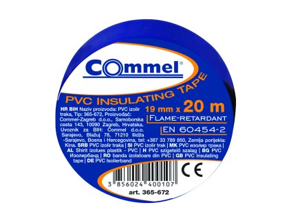 Izolační páska 0,13 mm x 19 mm x 20 m modrá