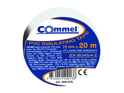 Izolační páska 0,13 mm x 19 mm x 20 m bílá