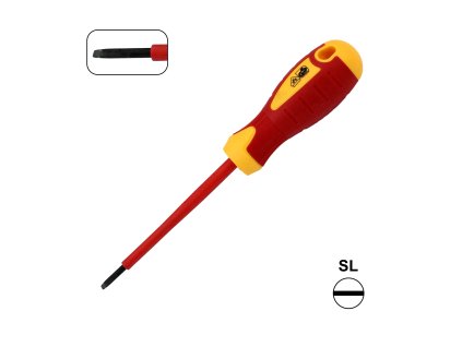 VDE Šroubovák s drážkou SL 3x100mm, izolovaný 1000 V