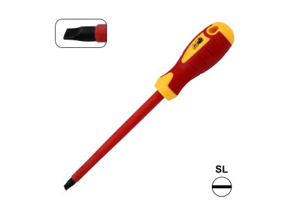VDE Šroubovák s drážkou SL 8x175 mm, izolovaný 1000 V