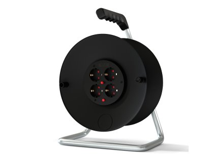 Prázdný kabelový buben - PVC 280 mm, jednofázový, 16 A 230 V~ 3500 W, IP 20