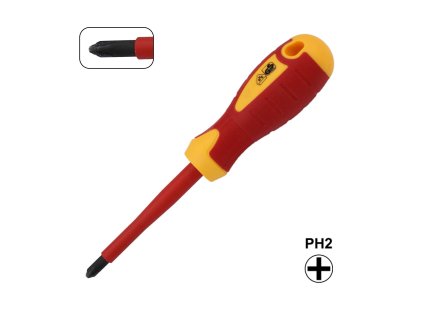 VDE křížový šroubovák PH2 6x100mm, izolovaný 1000 V
