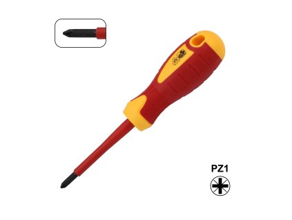 VDE Pozidriv šroubovák PZ1 5x80mm, izolovaný 1000 V