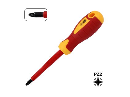 VDE Pozidriv šroubovák PZ2 6x100mm, izolovaný 1000 V