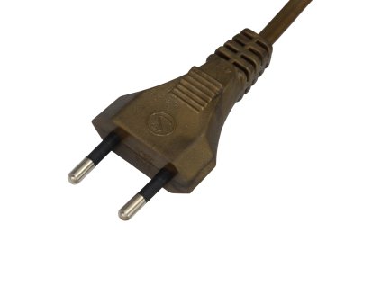 Připojovací kabel 2,5 A 250 V ~, zlatý
