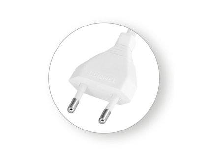 Připojovací kabel 2,5 A 250 V ~, bílý (H03VVH2-F 2x0,75 / 3 m)