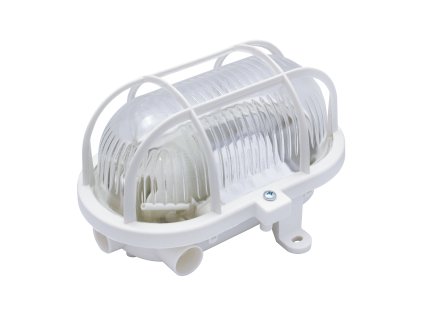 Oválné svítidlo E27 230 V ~ 60 W, bílá, skleněný difuzor