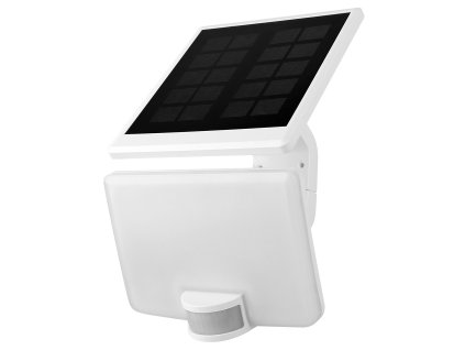 LED solární reflektor se senzorem, 8W, 800 lm, 4000 K, bílý