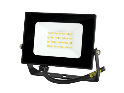 LED reflektor 20 W, 4000 K (neutrální světlo), 1600 lm, IP65, 30 000 h, černý