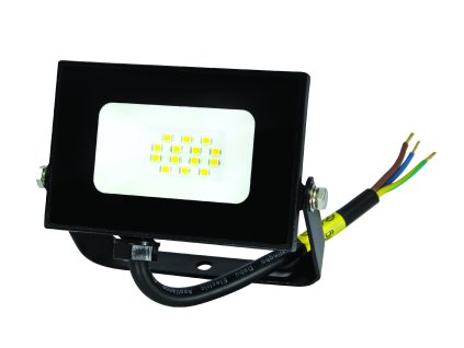 LED reflektor 10 W, 6500 K (studená bílá), 800 lm, IP65, 30 000 h, černý