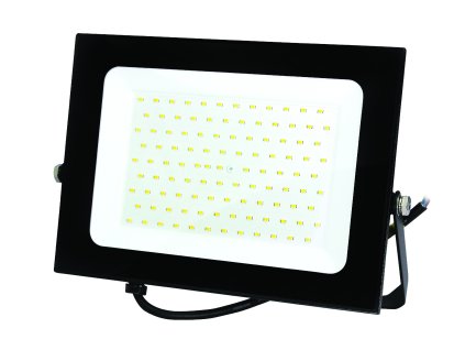 LED reflektor 100 W, 6500 K (studená bílá), 8500 lm, IP65, 30 000 h, černý