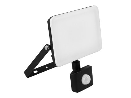 LED reflektor se senzorem a rychlospojkou, 30W, 4000 K (neutrální bílé světlo), 1x3200 lm, 25.000, IP44 černá