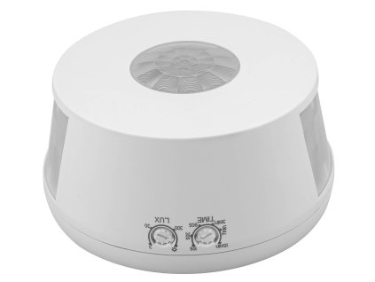 Infračervený detektor pohybu pro chodbu, 360°, max. 2000 W, bílý - 30 m 230 V ~, IP20