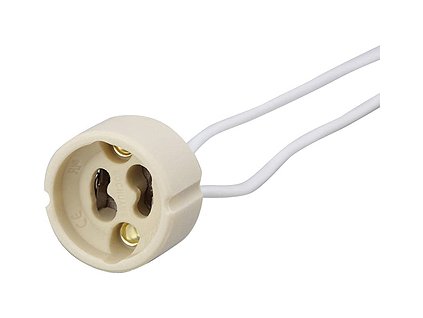 Objímka GU10 keramická 250 V, 2 A, bílá
