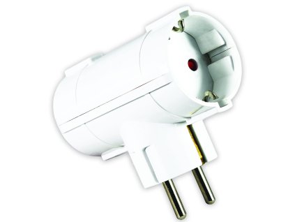 Dvoucestný adaptér 16 A 250 V ~, bílý