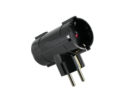 Dvoucestný adaptér 16 A 250 V ~, černý
