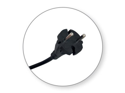Připojovací kabel pro elektrické nářadí 16 A 250 V ~ 3500 W, černý