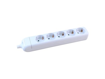 5cestná zásuvka, DOPLŇOVATELNÁ, bílá, 16 A / 3680 W, 250 V~, IP20