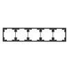 Pětinásobný rámeček Adria, černý
