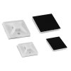 Samolepicí příchytky stahovacích pásků, 30x30 mm, 25 ks