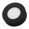 LED panel 6 W s přepínačem teploty barev, kulatý, povrchová montáž, 2700/4000/6500 K,1 x 525 lm, Ra> 80, 25 000 h, průměr lampy: 122 mm, materiál: Materiál: PC, 220-240 V ~ 50/60 Hz, černá barva