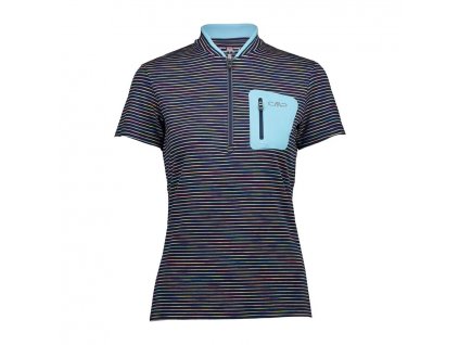woman free bike t shirt mgblue solarium