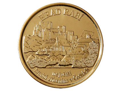 Pamětní ražba č. 152 – Hrad Rabí (Provedení Staromosaz)