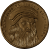 Pamětní ražba č. 249 – Leonardo Da Vinci (Provedení Staromosaz)