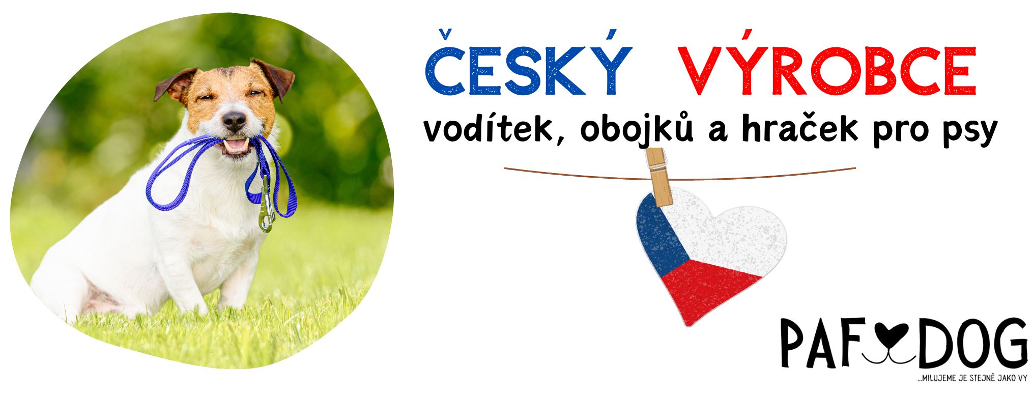 český výrobce vodítek, obojků a hraček pro psy