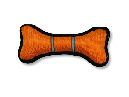 pískací látková kost oranžová