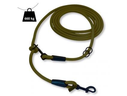 Prepínacie nastaviteľné vodítko 8mm, 11 dĺžok, khaki zelené extra pevné