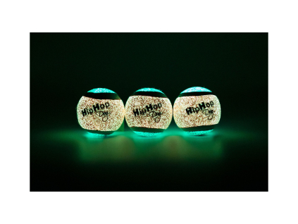 Balenie 3ks neónová tenisová loptička svietiaca v tme 5 cm