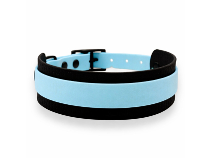 široký obojek voděodolný pastelově modrý