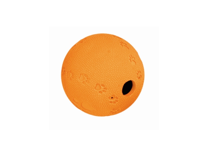 míč na pamlsky oranžový 7cm