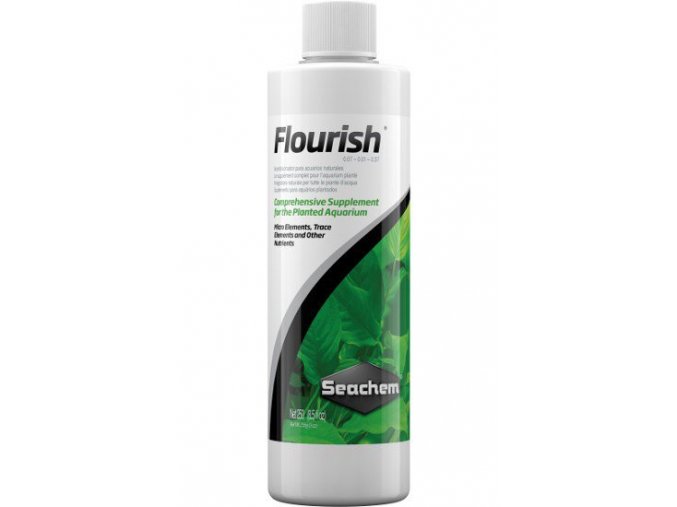 Seachem Flourish 250 ml  + DÁREK ZDARMA -  Stříkačka 5 ml pro přesné dávkování