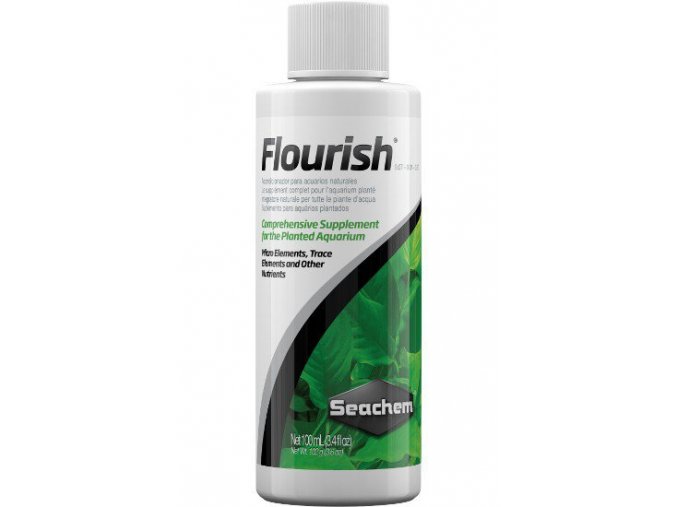 Seachem Flourish 100 ml  + DÁREK ZDARMA -  Stříkačka 5 ml pro přesné dávkování