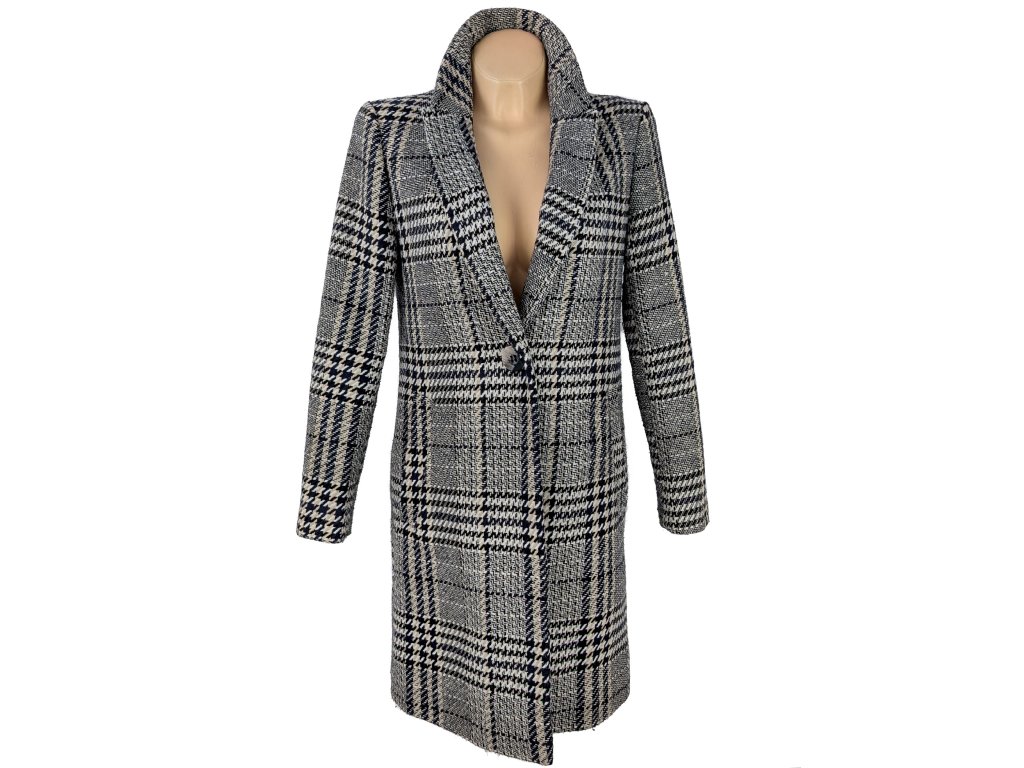 Dámský kostkovaný kabát F&F 10/38