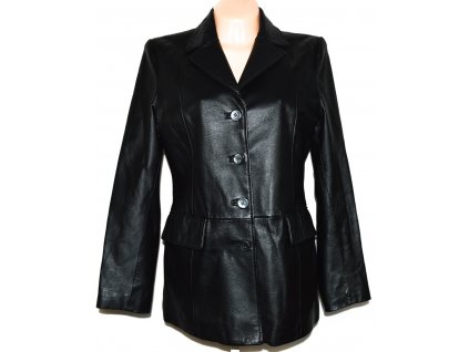 KOŽENÝ dámský měkký černý kabát C&A - Canda L