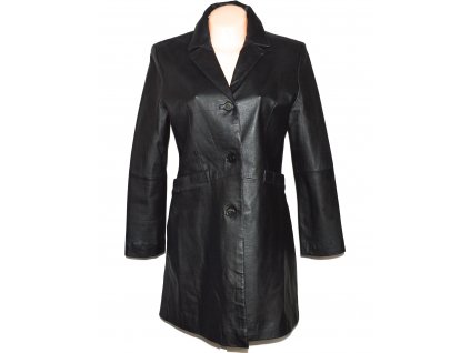 KOŽENÝ dámský černý kabát S, M, L, XL, XXL